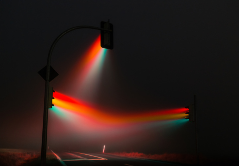 Misty Traffic Lights in Germany Photographed by Lucas Zimmermann (1)